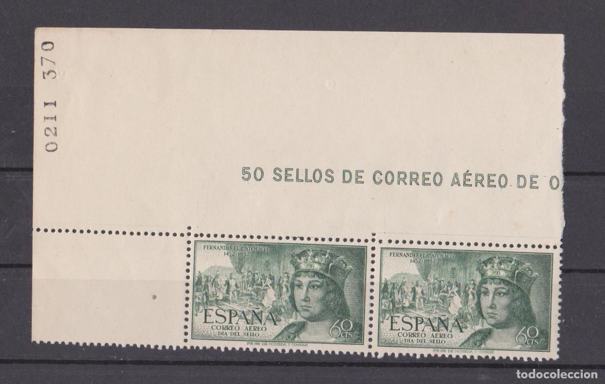 Sellos: FERNANDO EL CATOLICO ESPA&Ntilde;A 12/10/1952 - Foto 1