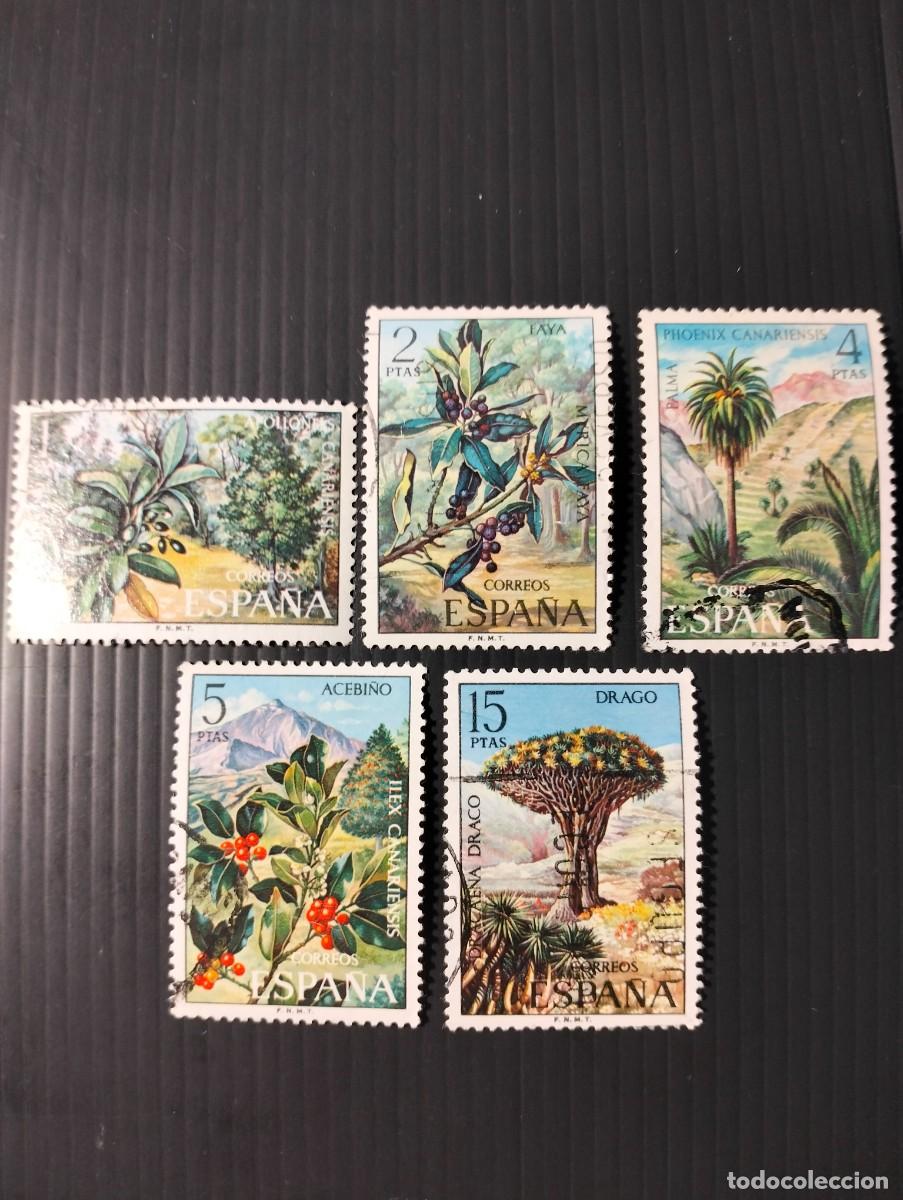 Sellos: ESPA&Ntilde;A EDIFIL 2120/24 FLORA USADOS - Foto 1