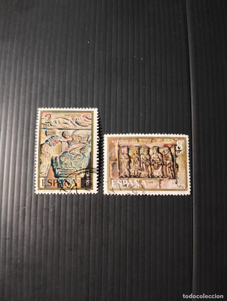 Sellos: ESPA&Ntilde;A EDIFIL 2162/63 NAVIDAD USADOS - Foto 1