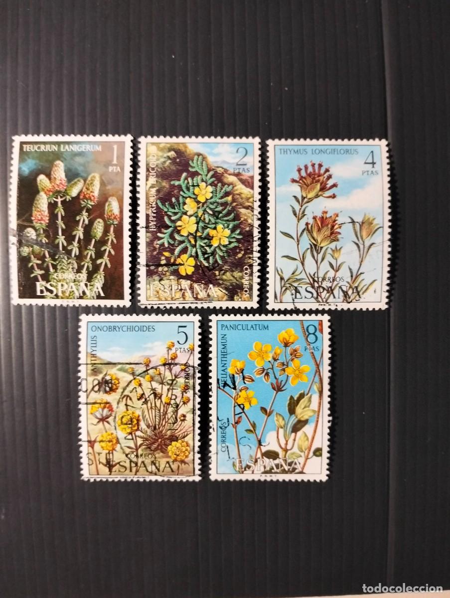 Sellos: ESPA&Ntilde;A EDIFIL 2220/24 FLORA. USADOS - Foto 1