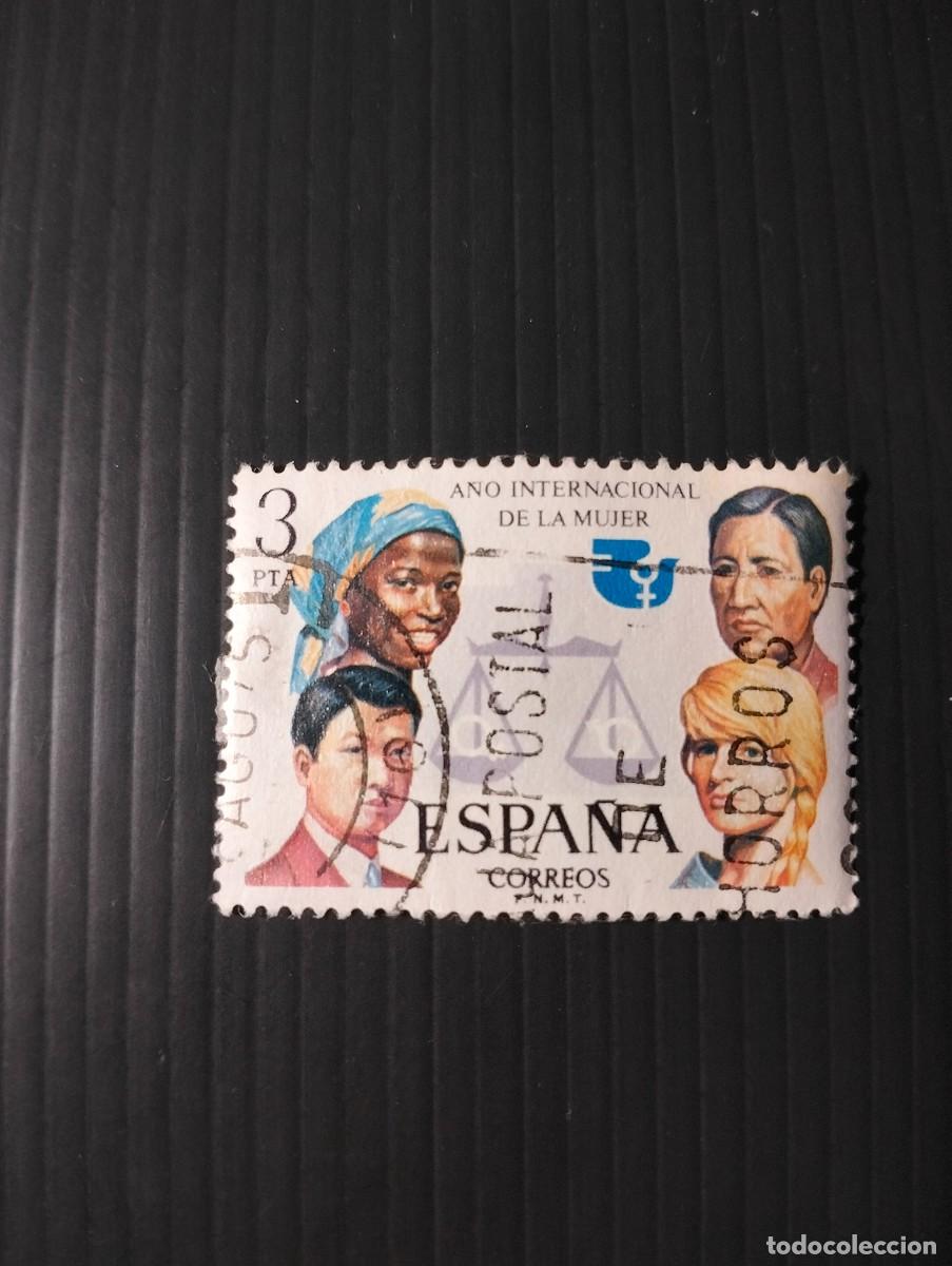 Sellos: ESPA&Ntilde;A EDIFIL 2264 A&Ntilde;O INTERNACIONAL DE LA MUJER . USADO - Foto 1