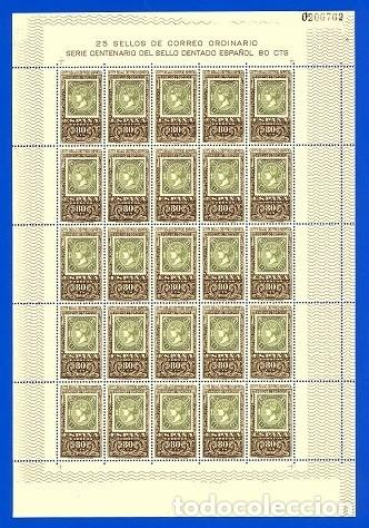 Sellos: ESPA&Ntilde;A. 1965. CENTENARIO DEL SELLO DENTADO ESPA&Ntilde;OL - Foto 1