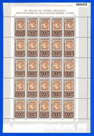 Sellos: ESPA&Ntilde;A. 1965. CENTENARIO DEL SELLO DENTADO ESPA&Ntilde;OL - Foto 1