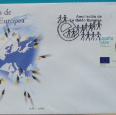 Sellos: 2004-ESPAÑA-SOBRES PRIMER DIA-Nº4080-AMPLIACION DE LA UNION EUROPEA. Lote 400922999
