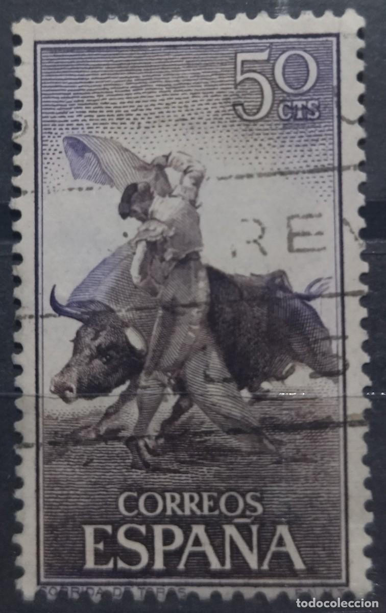 Sellos: ESPA&Ntilde;A 1960 Tauromaquia. USADO. - Foto 1