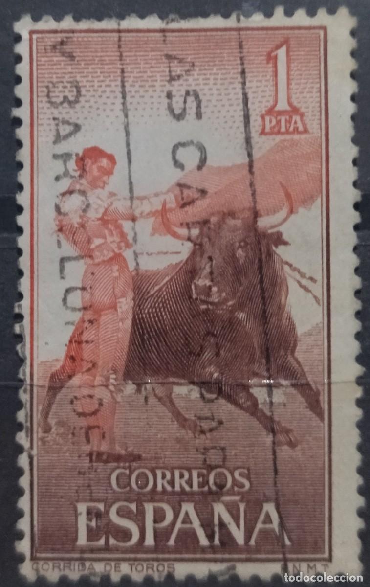 Sellos: ESPA&Ntilde;A 1960 Tauromaquia. USADO. - Foto 1