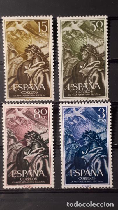 Sellos: Espa&ntilde;a, 1956 **, edifil 1187/90 - Foto 1