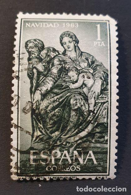 Sellos: Espa&ntilde;a 1963 - Navidad, 1p. (Edifil 1535 &ordm;) - Foto 1