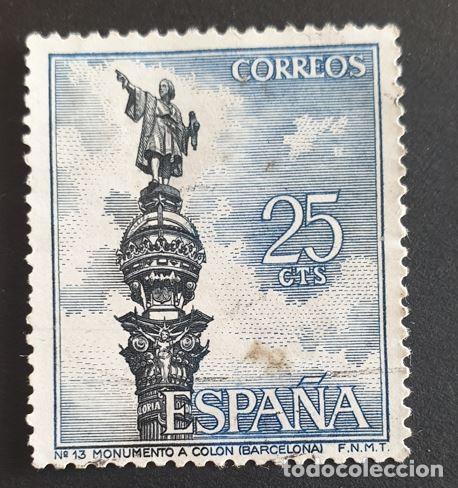 Sellos: Espa&ntilde;a 1965 - Serie tur&iacute;stica, 25c. (Edifil 1643 &ordm;) - Foto 1