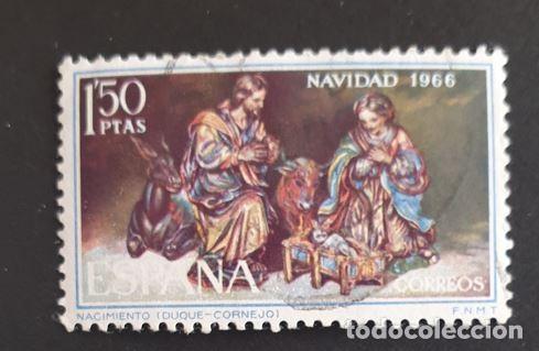 Sellos: Espa&ntilde;a 1966 - Navidad, 1.50p. (Edifil 1764 &ordm;) - Foto 1