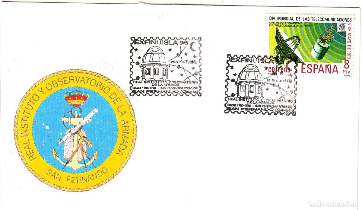 Sellos: SOBRE REAL INSTITUTO Y OBSERVATORIO DE LA ARMADA SAN FERNANDO - Foto 1