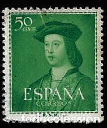 Sellos: II CENTENARIO - V CENTENARIO NAC. FERNANDO EL CATOLICOC - EDIFIL 1105 - 1952