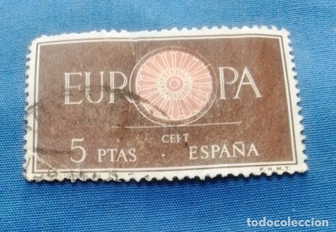 Sellos: sello Espa&ntilde;a Europa CEPT 5 pta usado - Foto 1