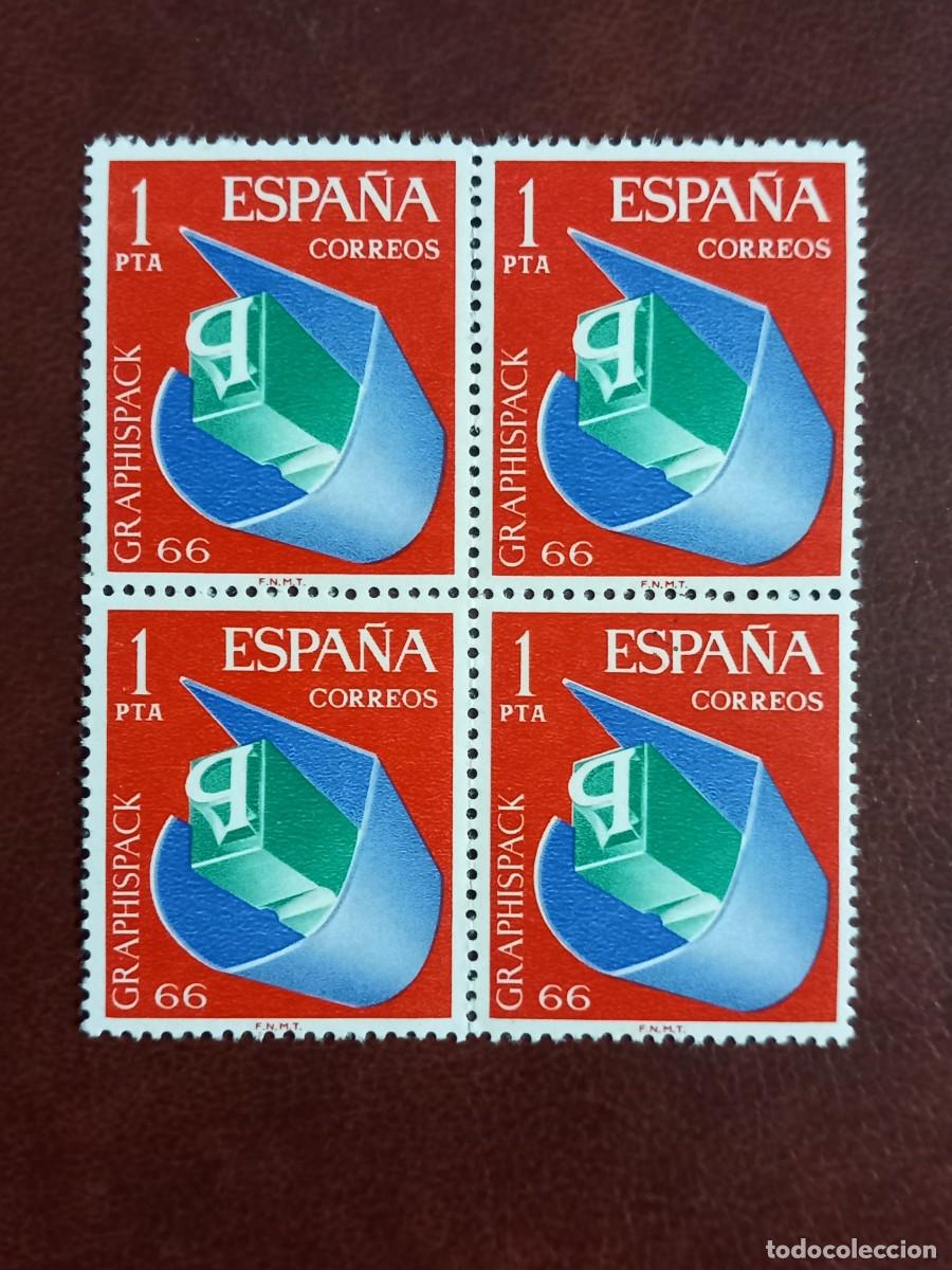 Sellos: A&Ntilde;O 1966 ARTES GRAFICAS &rdquo;GRAPHISPACK&rdquo; NUEVOS EDIFIL 1709 VALOR CATALOGO 0,80 EUROS