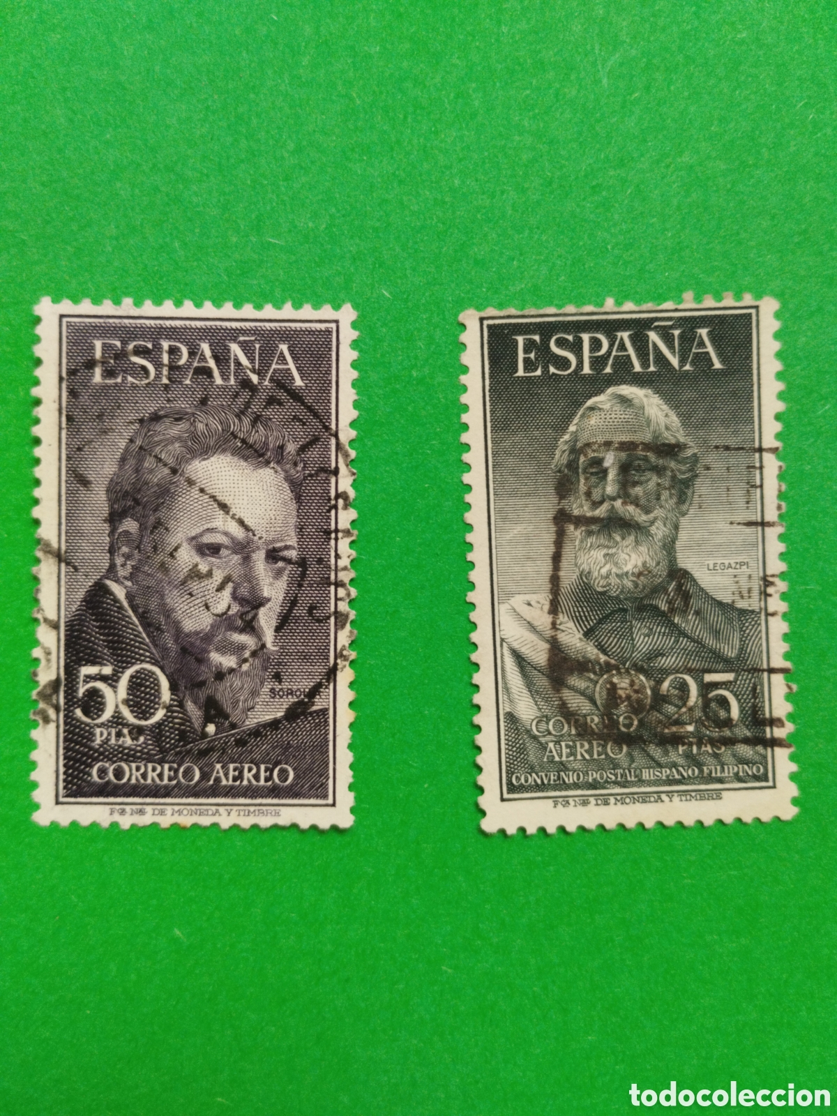 Sellos: Espa&ntilde;a 1953 Num.1124/25 LEGAZPI Y SOROLLA - Foto 1