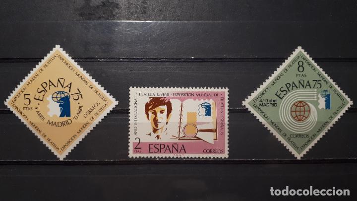 Sellos: ESPA&Ntilde;A** A&ntilde;o 1974. Edifil 2174/76. - Foto 1