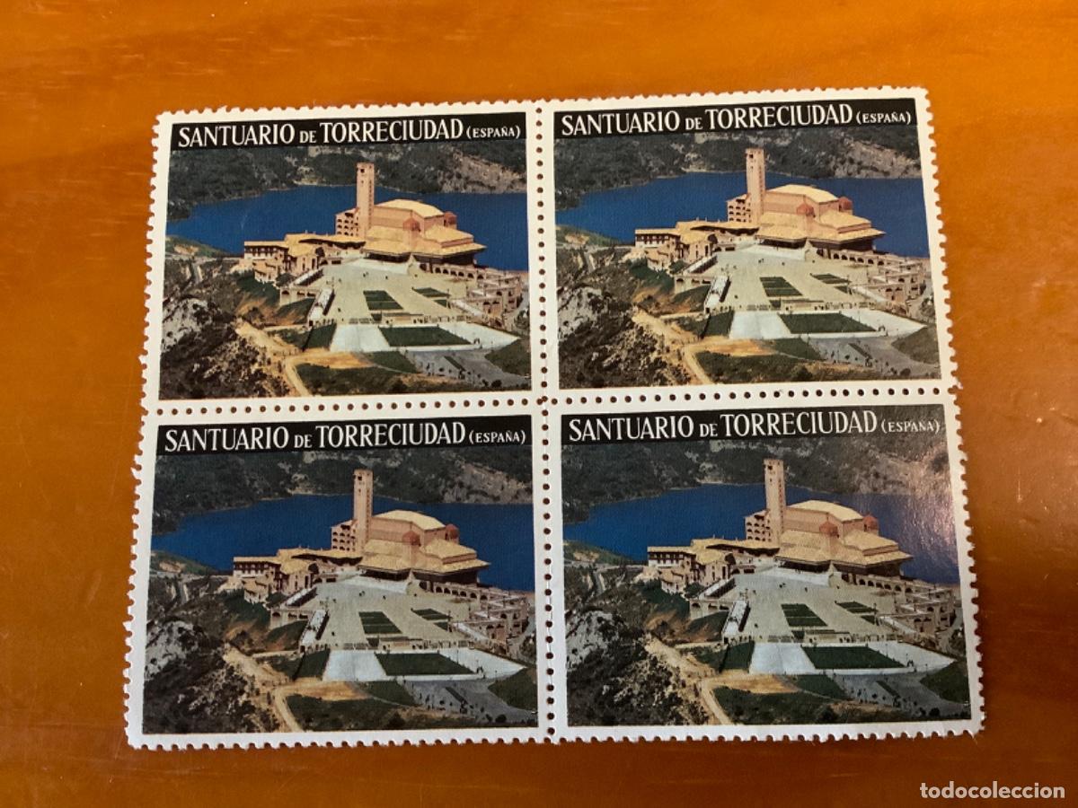 Timbres: BLOQUE DE 4 SELLOS TORRECIUDAD