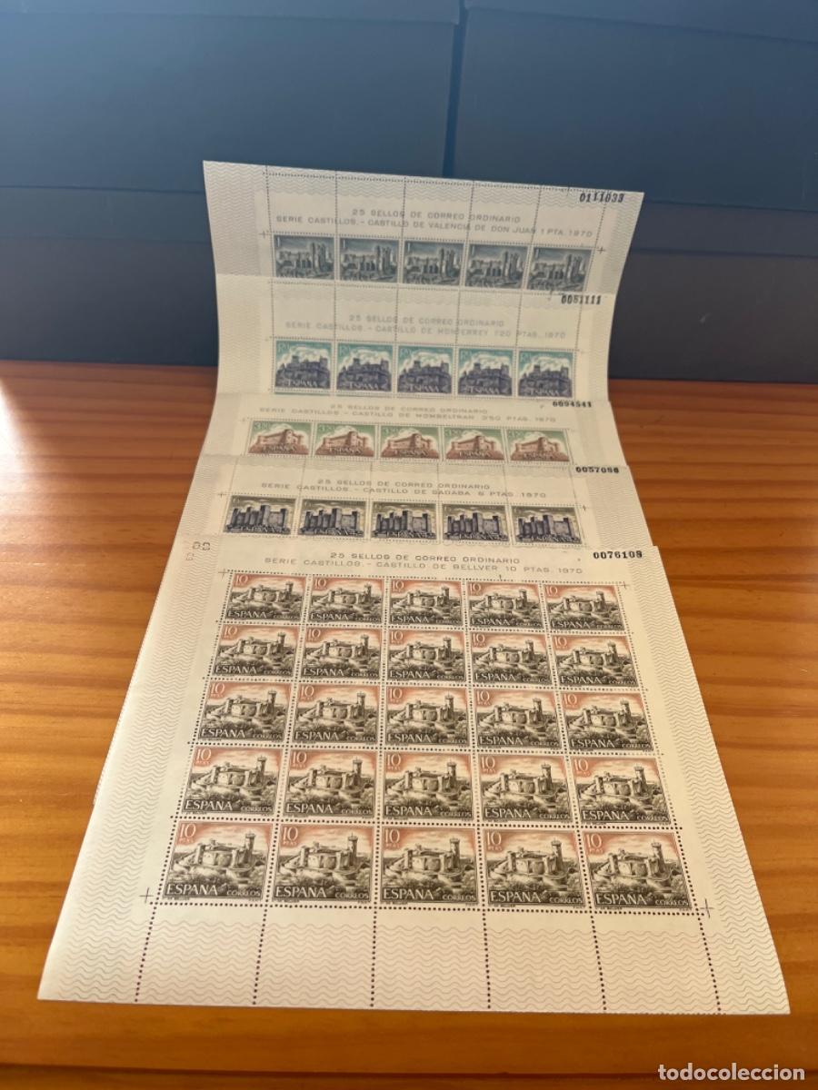 Sellos: Pliegos de sellos 1970 Castillos de Espa&ntilde;a - Foto 1