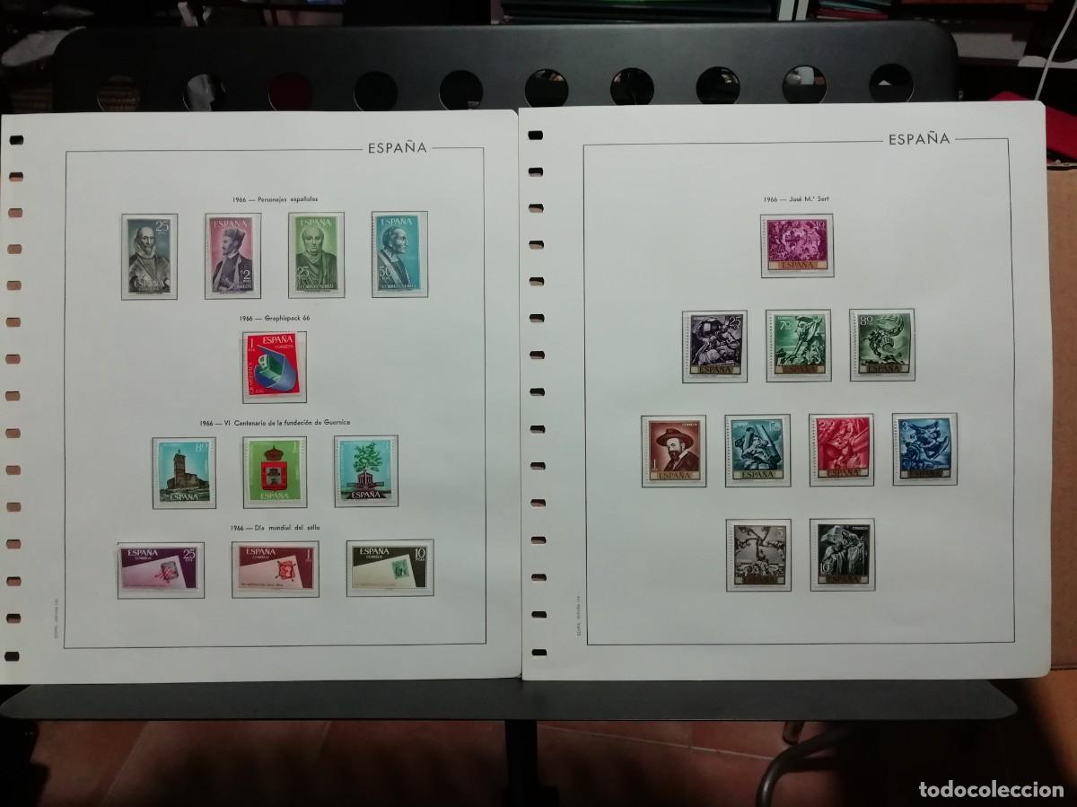 Sellos: Sellos Espa&ntilde;a 1966 con hojas Edifil - Foto 1