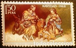 Sellos: 1966 ESPA&Ntilde;A. NAVIDAD - Foto 1