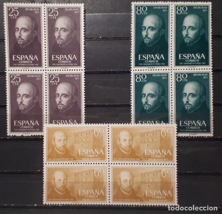 Sellos: ESPA&Ntilde;A 1955** edifil 1166/68. B4. - Foto 1