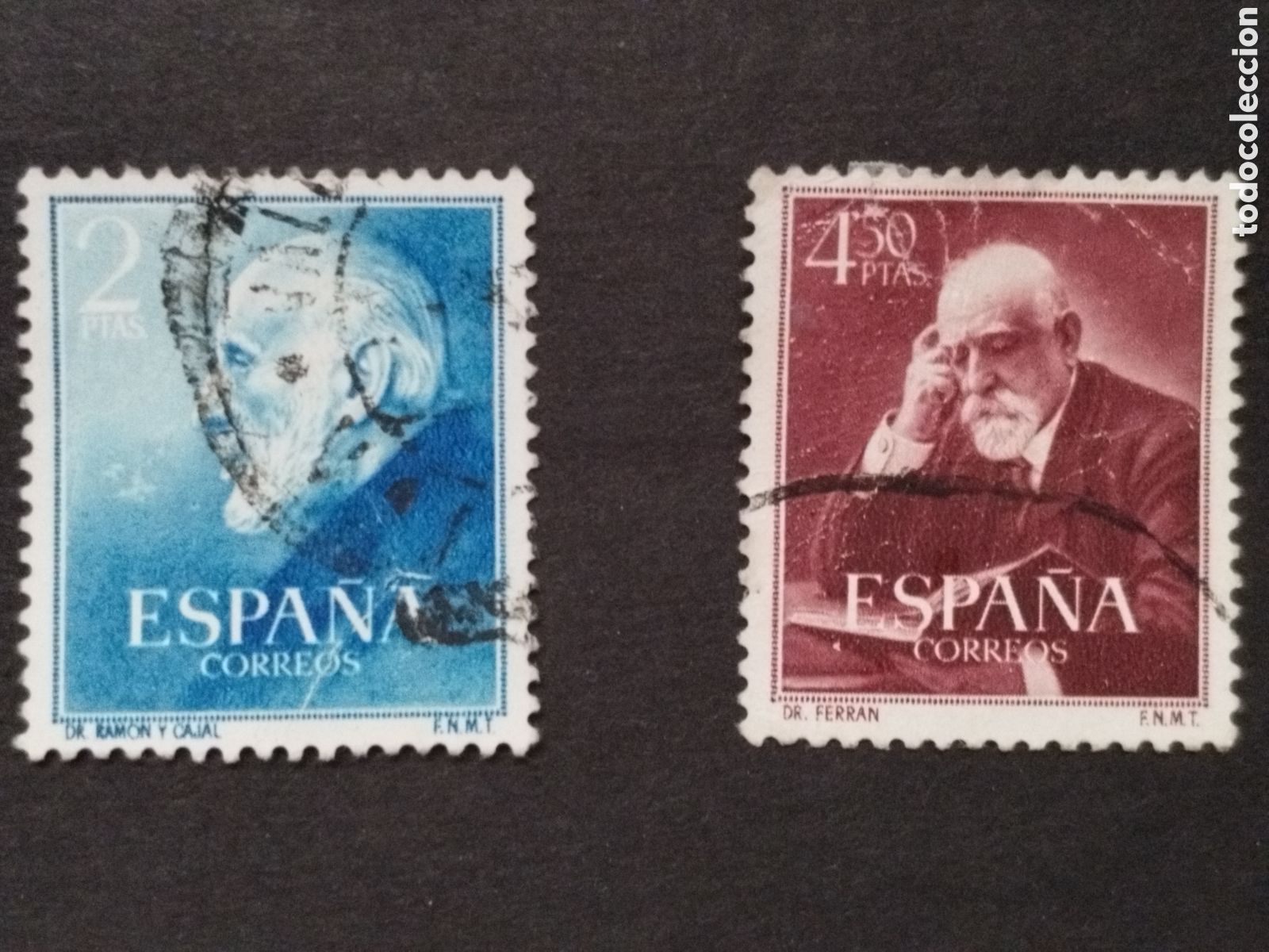 Sellos: Espa&ntilde;a 2&deg;Centenario Correos 1952 N&deg; 1119/20 - Foto 1