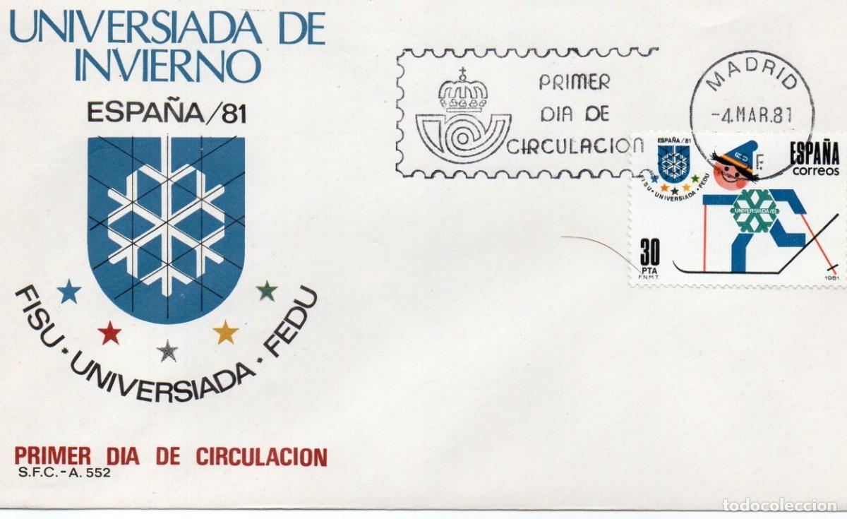 Sellos: ESPA&Ntilde;A. UNIVERSIADA 81. SPD. - Foto 1