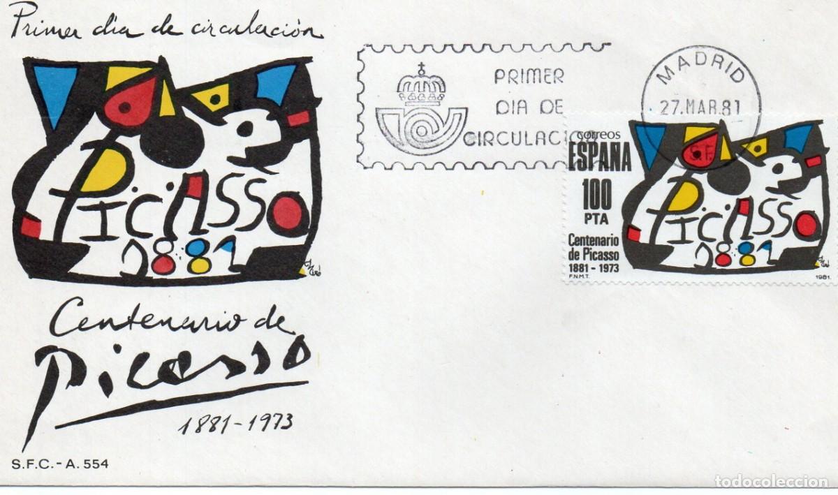 Sellos: ESPA&Ntilde;A. HOMENAJE A PABLO RUIZ PICASSO. SPD. - Foto 1