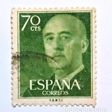 Sellos: SELLO POSTAL ESPAÑA 1955 70 C GENERAL FRANCISICO FRANCO