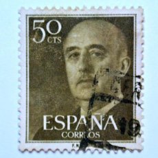 Sellos: SELLO POSTAL ESPAÑA 1955 50 C GENERAL FRANCO
