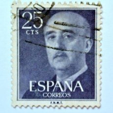 Sellos: SELLO POSTAL ESPAÑA 1955 25 C GENERAL FRANCISCO FRANCO