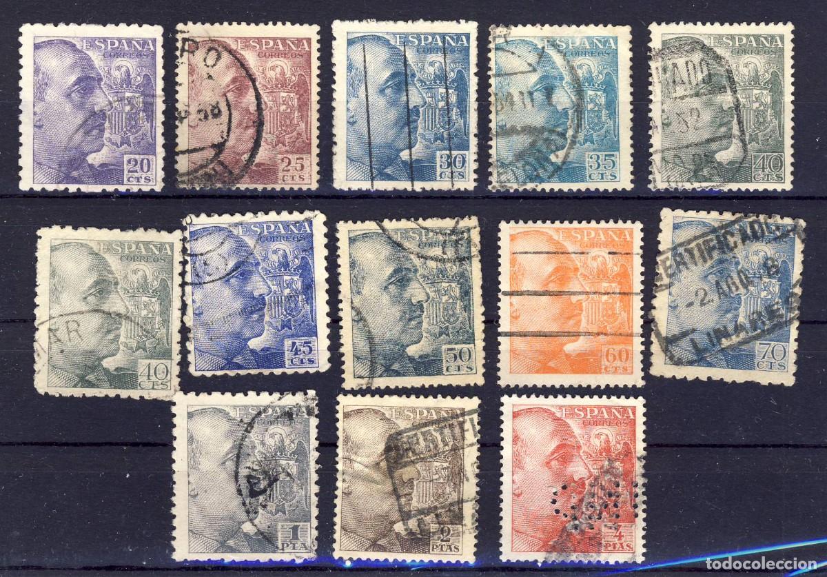 Sellos: 1940-45.- FRANCO.-VARIOS.- USADOS.- (03).