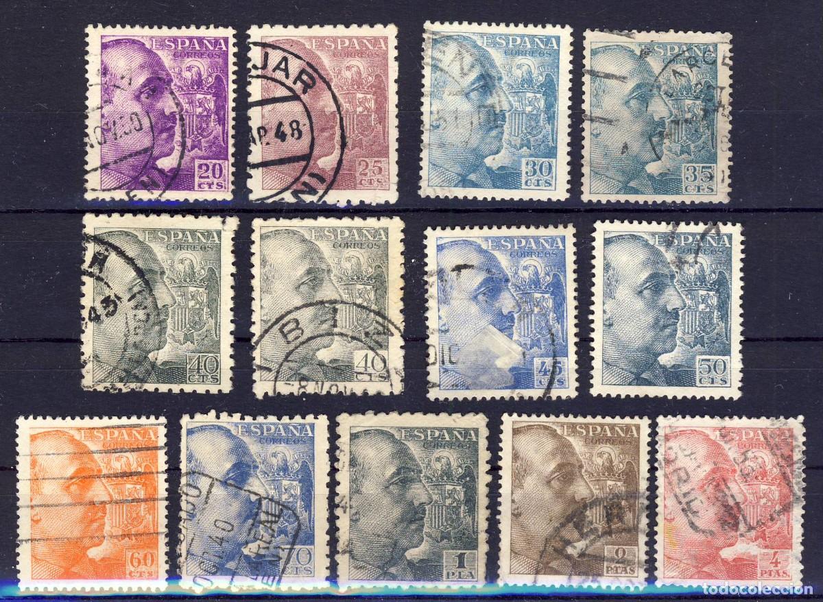 Sellos: 1940-45.- FRANCO.-VARIOS.- USADOS.- (04).