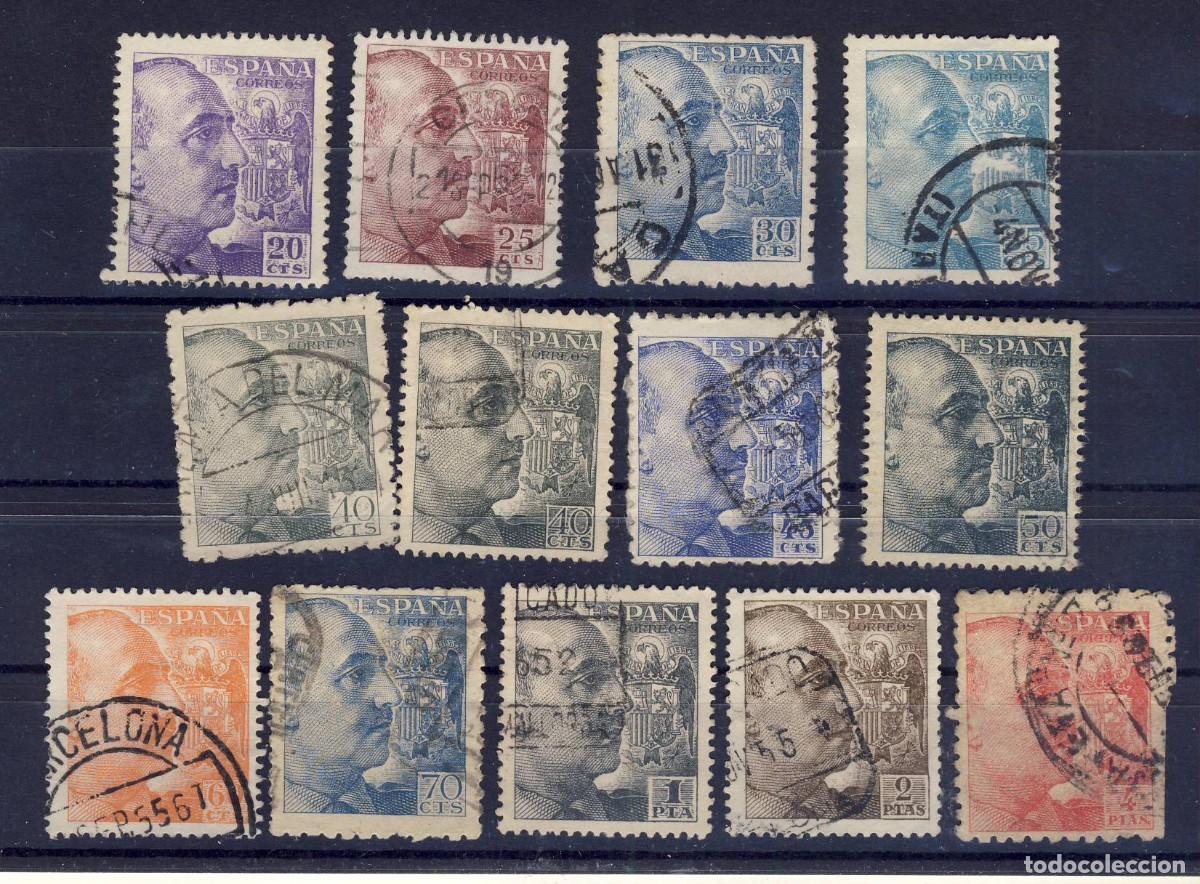 Sellos: 1940-45.- FRANCO.-VARIOS.- USADOS.- (05).