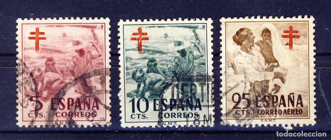 Sellos: 1951.- PRO TUBERCULOSOS.- ED. 1103-1104-1105 .- USADOS.- (4).
