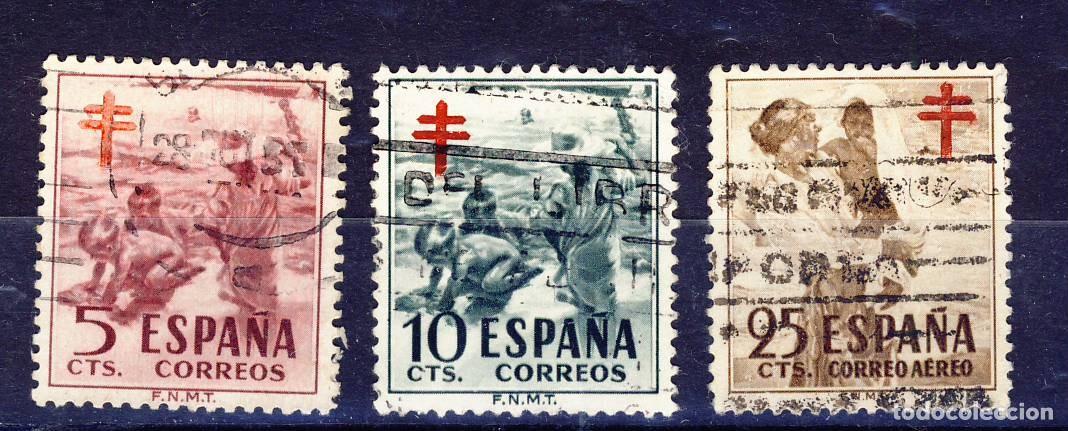 Sellos: 1951.- PRO TUBERCULOSOS.- ED. 1103-1104-1105 .- USADOS.- (5).