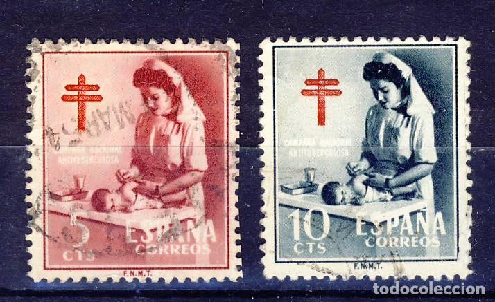 Sellos: 1953.- PRO TUBERCULOSOS.- ED. 1121 - 1122 .- USADOS.- (1).