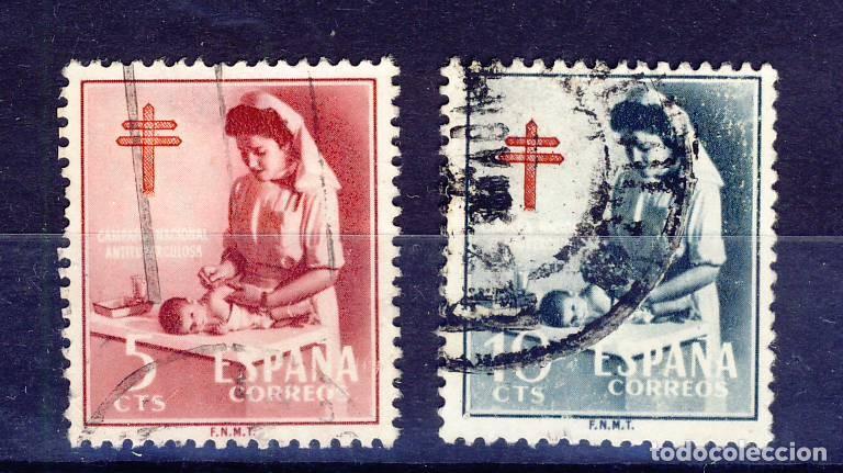 Sellos: 1953.- PRO TUBERCULOSOS.- ED. 1121 - 1122 .- USADOS.- (2).