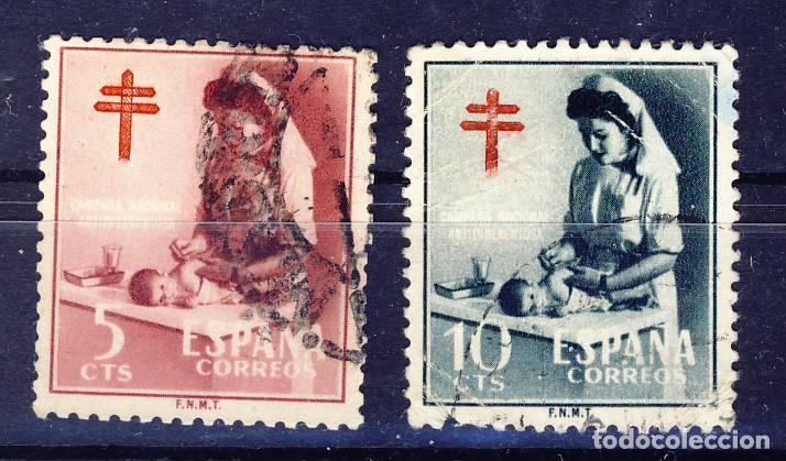 Sellos: 1953.- PRO TUBERCULOSOS.- ED. 1121 - 1122 .- USADOS.- (3).