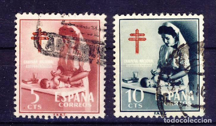 Sellos: 1953.- PRO TUBERCULOSOS.- ED. 1121 - 1122 .- USADOS.- (8).
