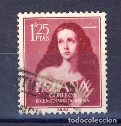 Sellos: 1954.-III CENTENARIO DE RIBERA: EL ESPA&Ntilde;OLETO.- SANTA MAR&Iacute;A MAGDALENA.-- ED. 1129.- (4)