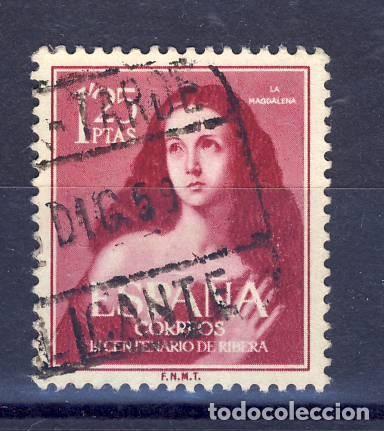 Sellos: 1954.-III CENTENARIO DE RIBERA: EL ESPA&Ntilde;OLETO.- SANTA MAR&Iacute;A MAGDALENA.-- ED. 1129.- (5)