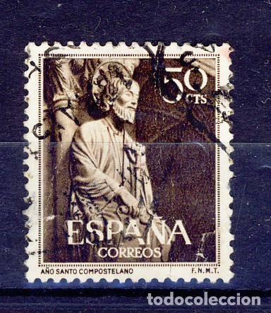 Sellos: 1954.- A&Ntilde;O SANTO COMPOSTELANO.- ED. 1130.- (4)