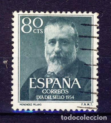 Sellos: 1954.- MARCELINO MENENDEZ Y PELAYO.- ED. 1142.- (1)