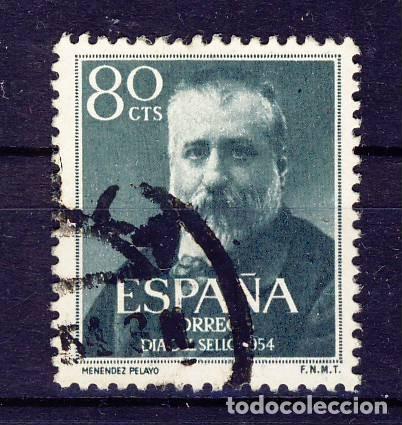 Sellos: 1954.- MARCELINO MENENDEZ Y PELAYO.- ED. 1142.- (4)