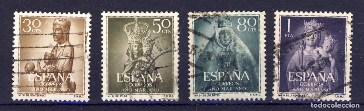 Sellos: 1954.- A&Ntilde;O MARIANO.- ED. 1135-1136-1138-1139.- 4 VALORES.-(1)