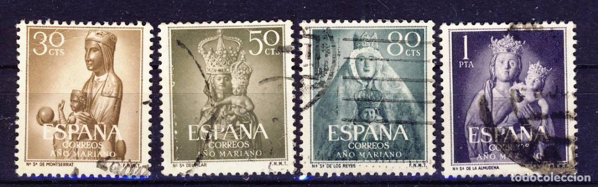 Sellos: 1954.- A&Ntilde;O MARIANO.- ED. 1135-1136-1138-1139.- 4 VALORES.-(2)