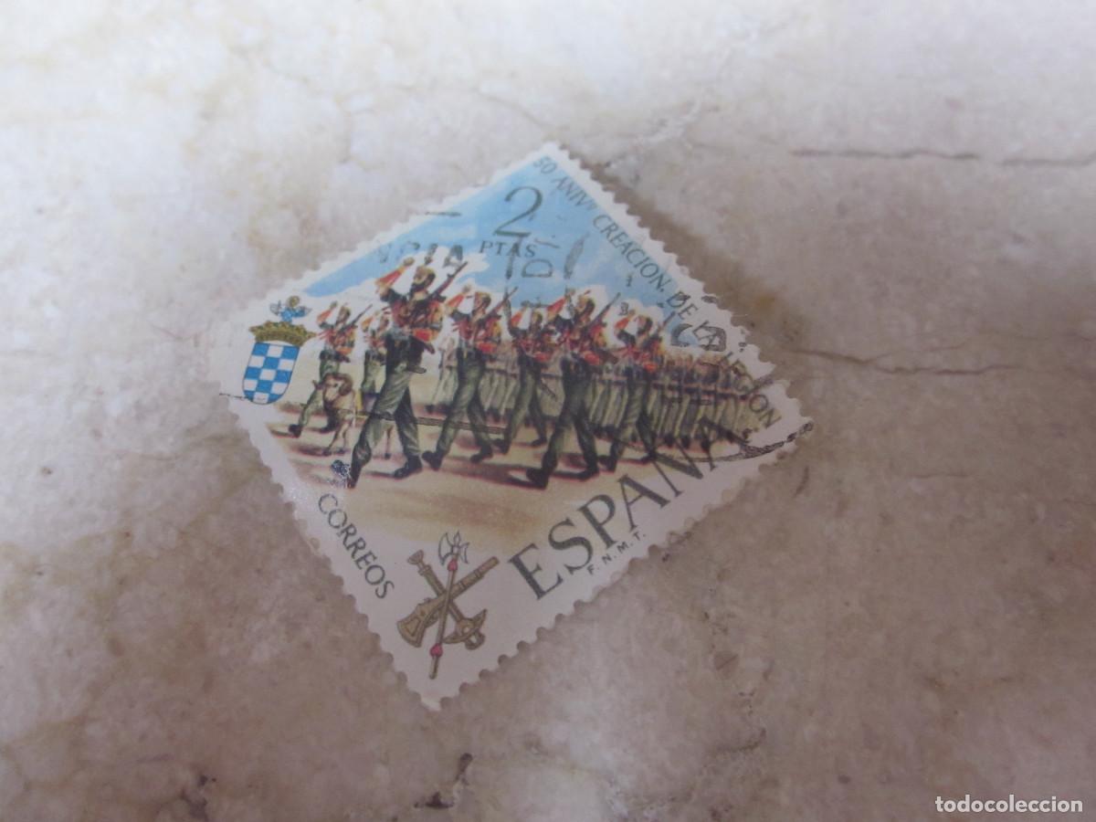 Sellos: SELLO USADO 2 PESETAS ESPA&Ntilde;A - 50 ANIVERSARIO CREACION DE LA LEGION - 1971