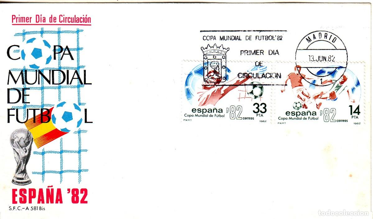 Sellos: SOBRE COPA MUNIDAL DE FUTBOL ESPA&Ntilde;A 82 - Foto 1