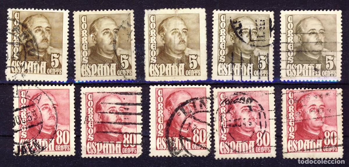 Timbres: 1948-54.- FRANCO .- ED. 1020 y 1023.- (1)